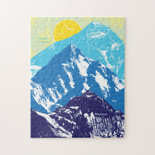 Puzzle des pics de l'Himalaya de 11x14 pour les av