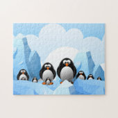 Puzzle des pingouins d'hiver (Horizontal)