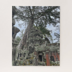 Puzzle Des racines cultivées sur Temple Ta Prohm Cambodge
