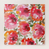 Puzzle Des roses rouges en habit, des motifs sans soudure (Horizontal)