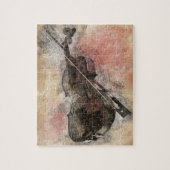 Puzzle Des sons de musique. Violon (Vertical)