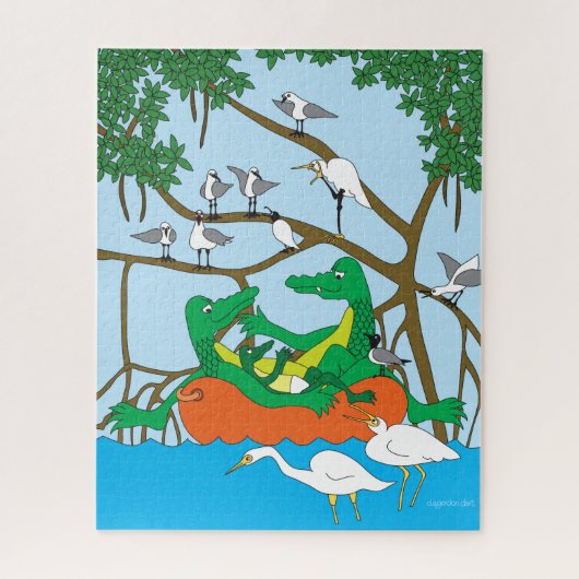 Puzzle des trois alligators (Vertical)