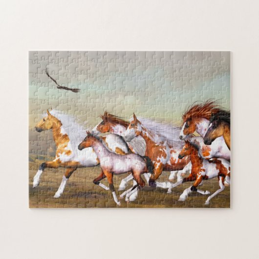 Puzzle des troupeaux de Chevaux sauvages (Horizontal)