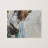 Puzzle Des vagues spectaculaires encerclent une côte roch (Horizontal)