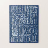 Puzzle des villes de la Finlande (Vertical)