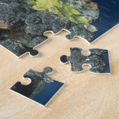 Puzzle Descloizite sur la calcite (Côté)