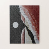 Puzzle Désert du sud-ouest Abstrait rouge et noir (Vertical)