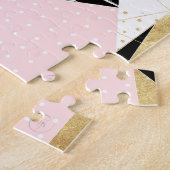 Puzzle Design abstrait géométrique or moderne (Côté)