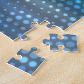 Puzzle Design arrière - plan bleu abstrait créatif. (Côté)