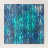 Puzzle Design arrière - plan bleu abstrait créatif. (Horizontal)