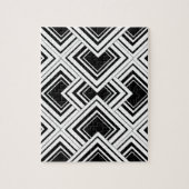 Puzzle Design Art Déco Noir Et Blanc (Vertical)