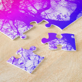 Puzzle Design coloré en chêne (Côté)