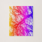 Puzzle Design coloré en chêne (Vertical)