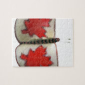 Puzzle Design de papillon du drapeau canadien (Horizontal)