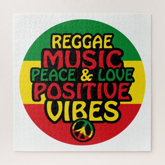 Puzzle Design de reggae avec des citations positives et d (Vertical)