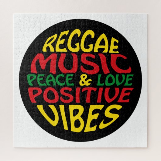 Puzzle Design de reggae avec des paroles et des citations (Vertical)