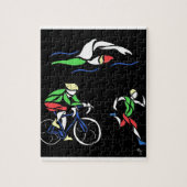 Puzzle Design de triathlon coloré (Vertical)