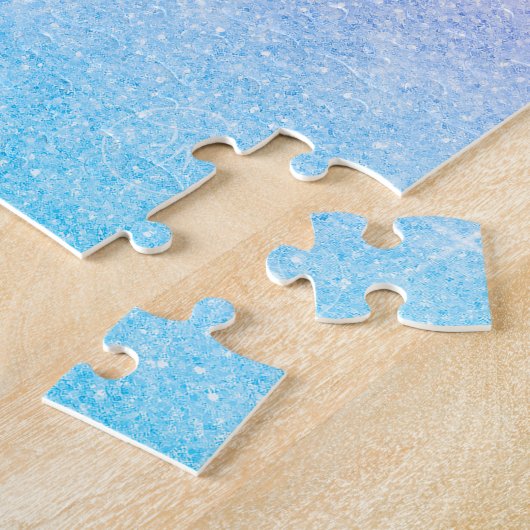 Puzzle Design élégant de Parties scintillant en argent ro (Côté)