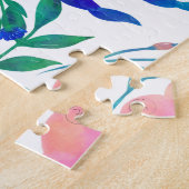 Puzzle Design élégant de peinture à la main de fleurs ros (Côté)