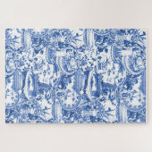Puzzle Design en Chine bleu et blanc (Horizontal)