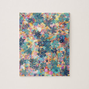 Puzzle Design extrêmement mixte avec des flocons de neige