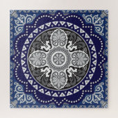 Puzzle Design floral détaillé de l'Écharpe Paisley (Horizontal)