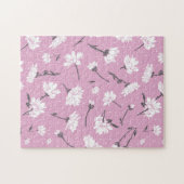 Puzzle Design Floral Rose - Art Fleur Élégant (Horizontal)