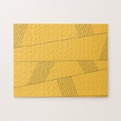 Puzzle Design graphique abstrait simple, jaune et moderne (Horizontal)