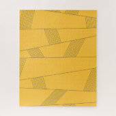 Puzzle Design graphique abstrait simple, jaune, moderne (Vertical)