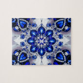 Puzzle Design moderne abstrait Couleurs Bleues Bla (Horizontal)