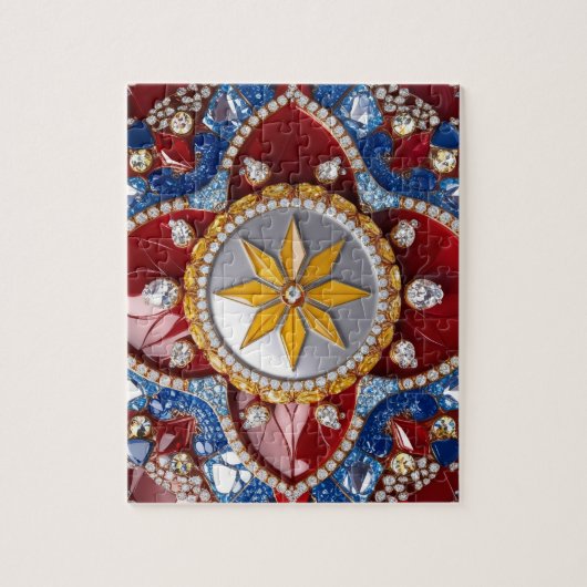 Puzzle Design moderne abstrait Couleurs colombienn (Vertical)