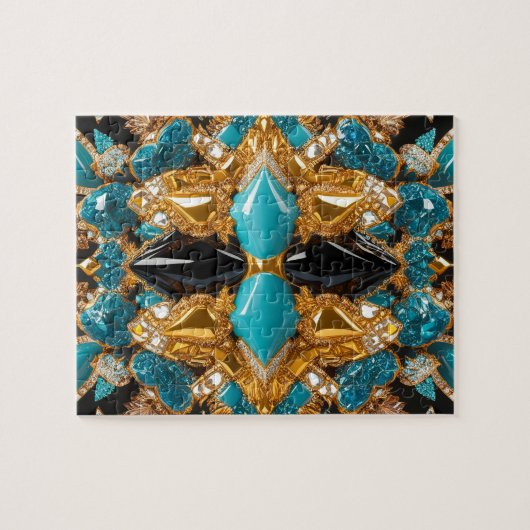 Puzzle design moderne abstrait Couleurs des Bahama (Horizontal)