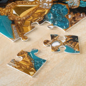 Puzzle design moderne abstrait Couleurs des Bahama (Côté)