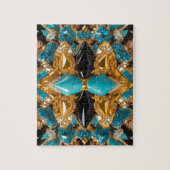 Puzzle design moderne abstrait Couleurs des Bahama (Vertical)