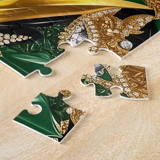 Puzzle Design moderne abstrait Couleurs jamaïcaine (Côté)