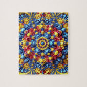 Puzzle design moderne abstrait en couleurs roumain (Vertical)