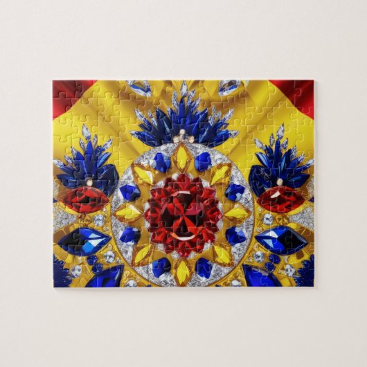 Puzzle Design moderne abstrait Roumanie Couleurs (Horizontal)