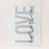 Puzzle Design moderne, simple, chic, cool de Love America (Vertical)