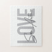 Puzzle Design moderne, simple, chic, cool Love San Antoni (Vertical)