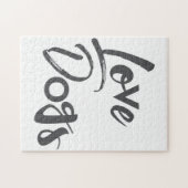 Puzzle Design moderne, simple, urbain, cool de Love Dogs (Horizontal)