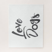 Puzzle Design moderne, simple, urbain, cool de Love Dogs (Vertical)
