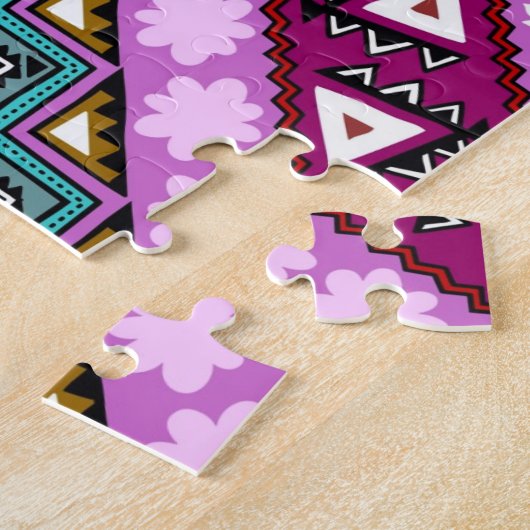Puzzle Design motif coloré (Côté)