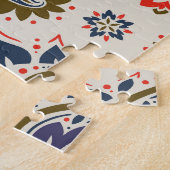 Puzzle Design motif paisley classique et transparent. (Côté)