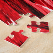 Puzzle Design noir blanc rouge (Côté)