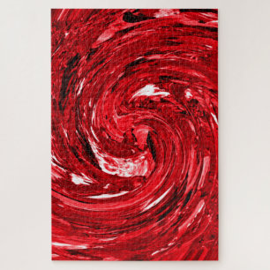 Puzzle Design noir blanc rouge