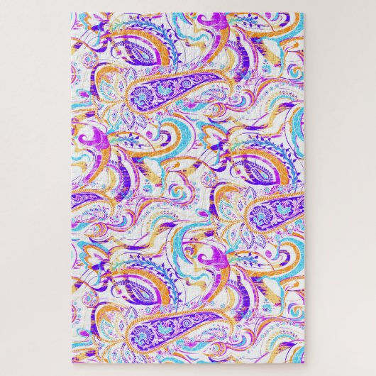 Puzzle Design paisible blanc coloré (Vertical)