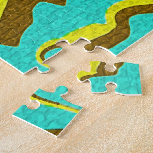 Puzzle Design Turquoise (Côté)