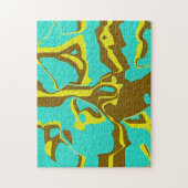 Puzzle Design Turquoise (Vertical)