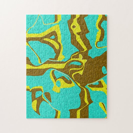 Puzzle Design Turquoise (Vertical)