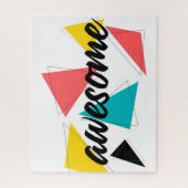 Puzzle Design urbain moderne, gai et tendance de "Awesome (Vertical)